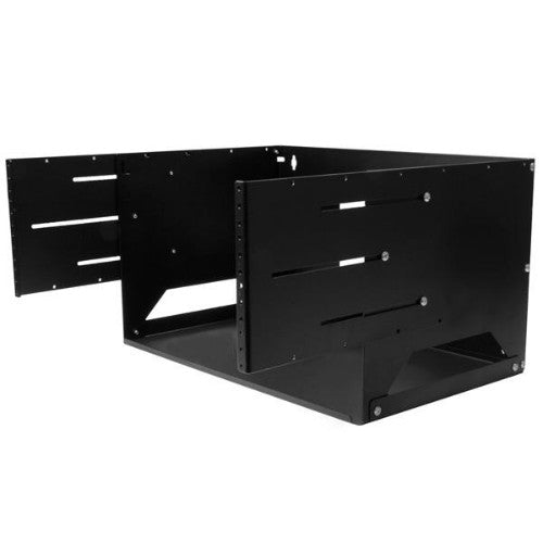 StarTech.com Wall-Mount Server Rack with Built-in Shelf - Solid Steel - 4U