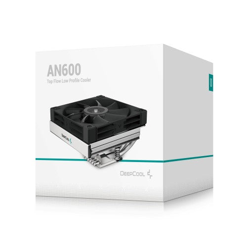 DeepCool AN600 Processor Air cooler 12 cm Aluminium, Black 1 pc(s)