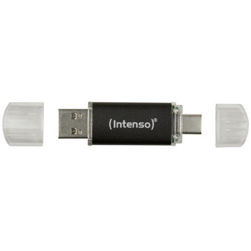 Intenso Twist Line USB flash drive 64 GB USB Type-A / USB Type-C 3.2 Gen 1 (3.1 Gen 1) Anthracite