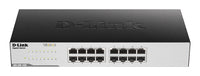 D-Link GO-SW-16G Unmanaged L2 Gigabit Ethernet (10/100/1000) 1U Black