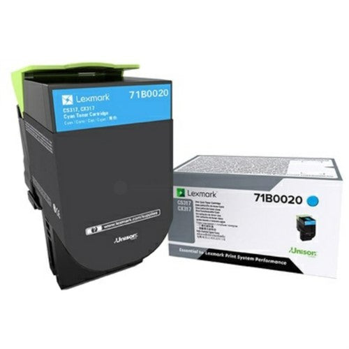 Lexmark 71B20C0 Toner-kit cyan return program, 2.3K pages ISO/IEC 19752 for Lexmark CS 317/417/517