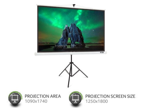 Acer T82-W01MW Projection Screen (82.5”, 16:10, Tripod)
