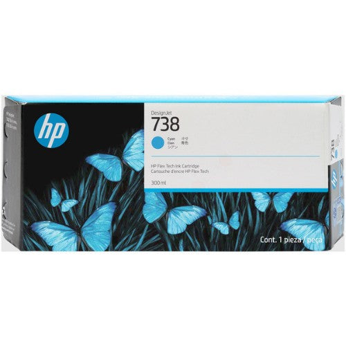 HP 676M6A/738 Ink cartridge cyan 300ml for HP DesignJet T 850