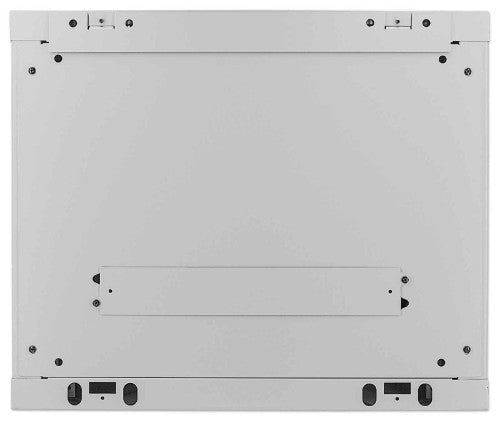 Intellinet 19" Network Cabinet - Wall Mount (Standard), 9U, 600mm Deep, Grey, Assembled, Max 60kg, Suitable also for use on desk or floor, Usable Depth 500mm, Metal & Glass Door, Back Panel, Removeable Sides, Parts for wall install (eg screws/rawl plugs)