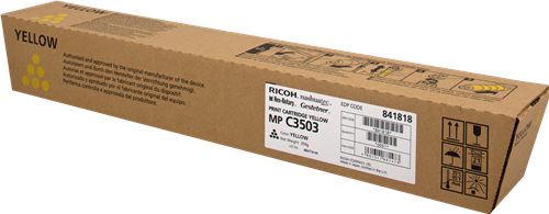 Ricoh 841818 Toner yellow, 18K pages for Ricoh Aficio MP C 3003/3004
