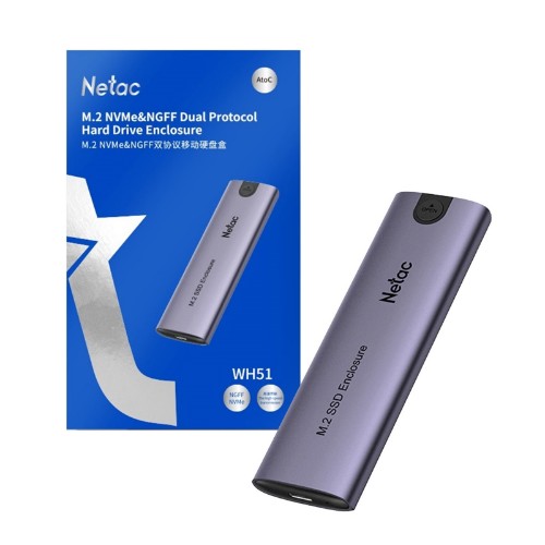 Netac WH51 SSD enclosure Purple M.2
