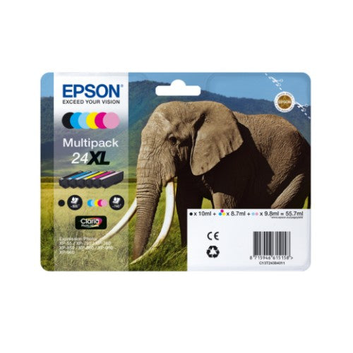 Epson C13T24264012/24 Ink cartridge light magenta, 360 pages 5,1ml for Epson XP 750
