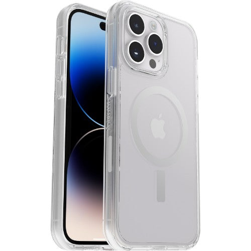OtterBox Symmetry+ Clear Case for iPhone 14 Pro for MagSafe, Shockproof, Drop proof, Protective Thin Case, 3x Tested to Military Standard, Antimicrobial Protection, Clear