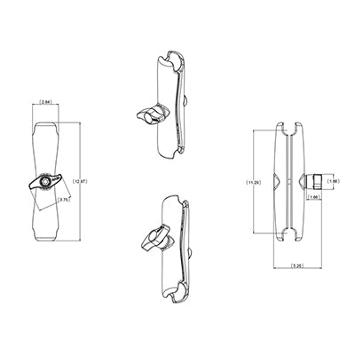 RAM Mounts Double Socket Arm