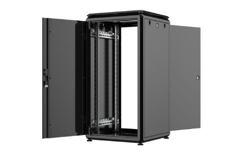 Lanview RDL22U66BL rack cabinet 22U Freestanding rack Black