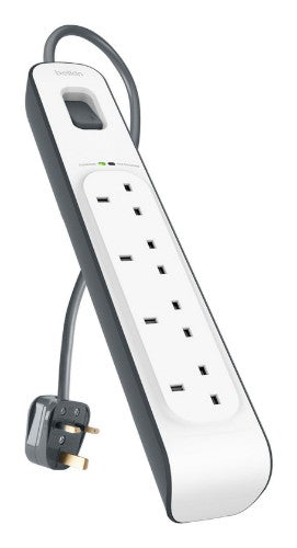Belkin BSV400AF2M surge protector White 4 AC outlet(s) 2 m