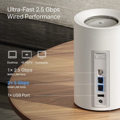 TP-Link BE9300 Whole Home Mesh Wi-Fi 7 System(Tri-Band)