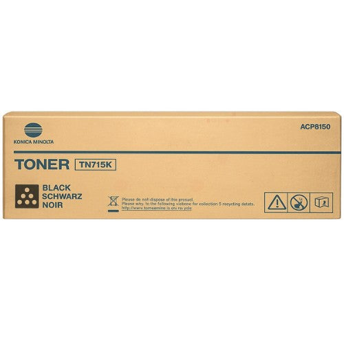 Konica Minolta ACP8150/TN-715K Toner black, 45K pages ISO/IEC 19752 for KM Bizhub C 750 i