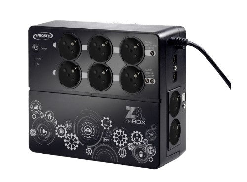 Infosec Z3 Zenergy Box 700 uninterruptible power supply (UPS) 0.7 kVA 360 W 8 AC outlet(s)
