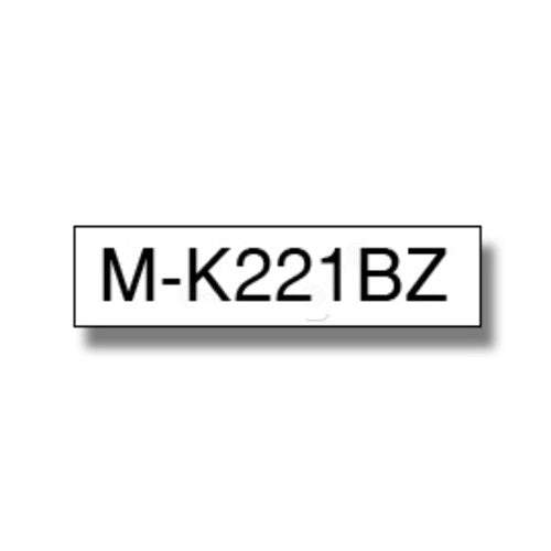 Brother MK-221BZ DirectLabel black on white 9mm x 8m for Brother P-Touch M 9-12mm