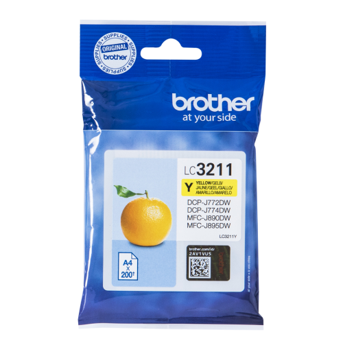 Brother LC-3211Y Ink cartridge yellow, 200 pages ISO/IEC 19752 for Brother DCP-J 772