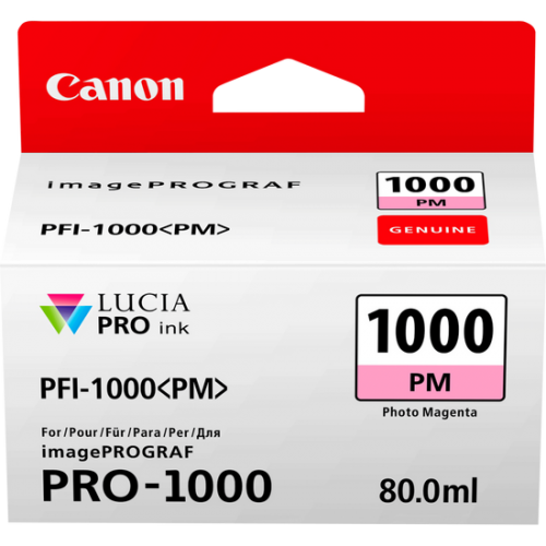 Canon 0551C001/PFI-1000PM Ink cartridge light magenta, 3.76K pages 80ml for Canon Pro 1000