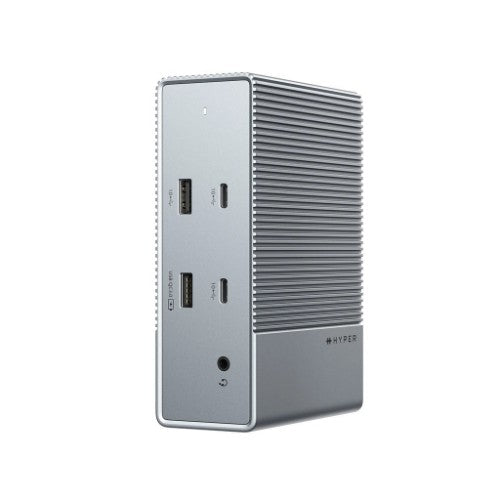 HYPER HDG215-EU laptop dock/port replicator Wired USB 3.2 Gen 1 (3.1 Gen 1) Type-C Silver