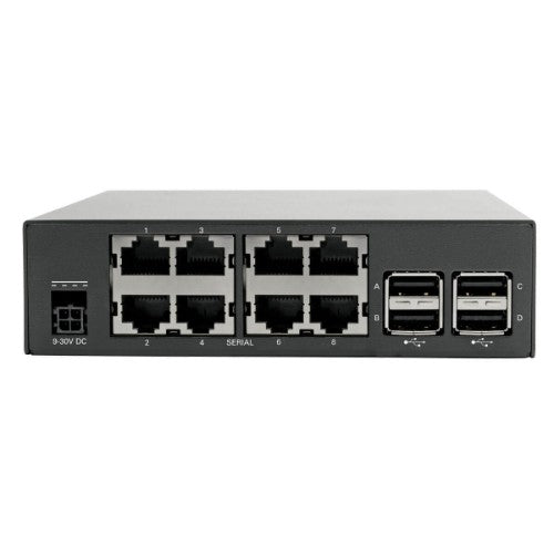 Tripp Lite B093-008-2E4U 8-Port Console Server with Dual GbE NIC, 4Gb Flash and 4 USB Ports