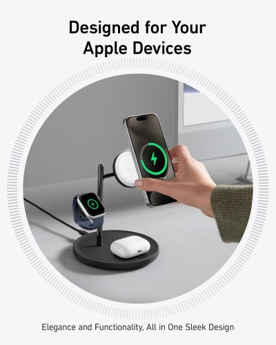 Anker B25M3212 mobile device charger Headphones, Mobile phone, Other, Smartwatch Black, White USB Indoor