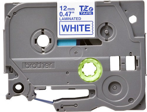 Brother TZE-233 DirectLabel blue on white Laminat 12mm x 8m for Brother P-Touch TZ 3.5-18mm/6-12mm/6-18mm/6-24mm/6-36mm