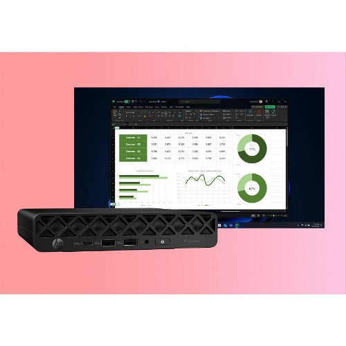 HP ProDesk 4 Mini G1i AI Wolf Pro Security Edition Intel Core Ultra 5 225T 24 GB DDR5-SDRAM 1 TB SSD Windows 11 Pro Mini PC AI PC Black