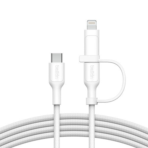 Belkin BoostCharge Pro USB cable USB 2.0 1.5 m USB C USB C/Lightning White