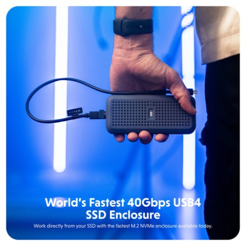 HYPER HD5001GL storage drive enclosure SSD enclosure Black M.2