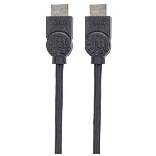 Manhattan HDMI 4K@30Hz Cable, 1.5m, Suitable for ALL 1080p/HD and majority of 4K uses (check your system 4K specification to be sure), Male to Male, Black, Ultra HD 4k x 2k, Lifetime Warranty, High Speed, Equivalent to HDMM150CM