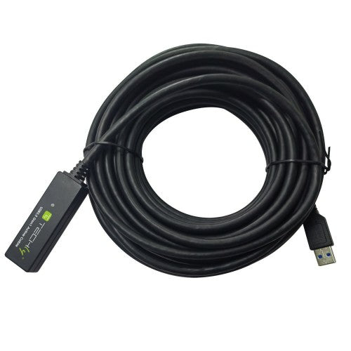 Techly ICUR30100G USB cable USB 3.2 Gen 1 (3.1 Gen 1) 10 m USB A Black