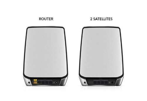 NETGEAR Orbi RBK853 AX6000 WiFi 6 Mesh System Tri-band (2.4 GHz / 5 GHz / 5 GHz) Wi-Fi 6 (802.11ax) Grey 4 Internal