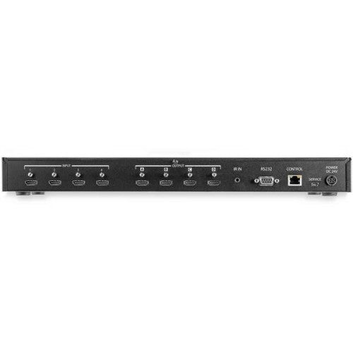 StarTech.com 4x4 HDMI Matrix Switch with Audio and Ethernet Control - 4K 60Hz
