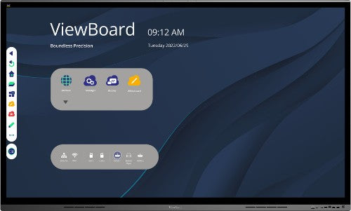 Viewsonic IFP7562 Signage Display Interactive flat panel 190.5 cm (75") LED Wi-Fi 350 cd/m² 4K Ultra HD Black Touchscreen Built-in processor Android