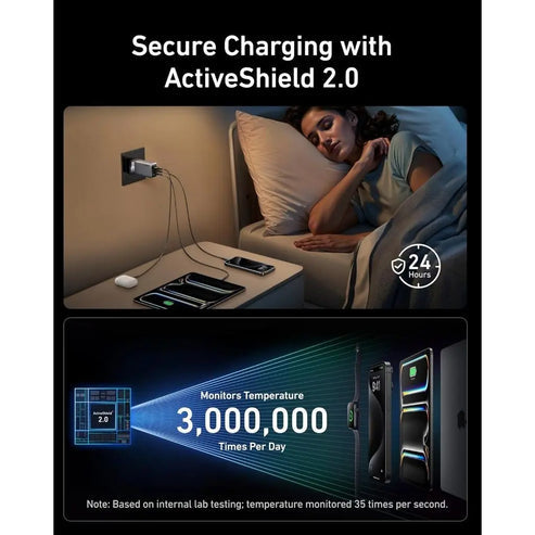 Anker Prime Laptop, Portable gaming console, Smartphone, Smartwatch, Tablet Grey AC Fast charging Indoor