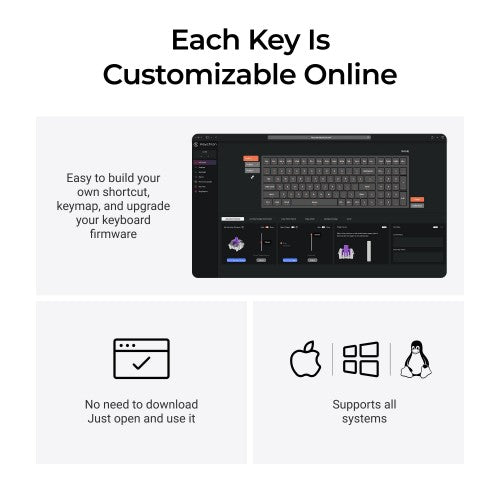 Keychron K4 HE keyboard Universal USB + RF Wireless + Bluetooth Black, Wood