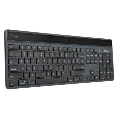 Targus Sustainable Energy Harvesting EcoSmart keyboard Bluetooth QWERTY Nordic Black