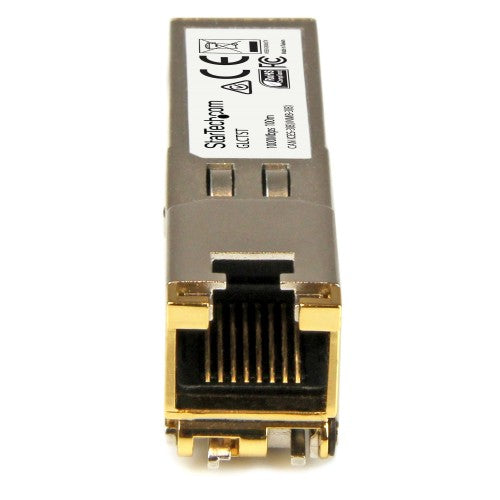 StarTech.com Cisco GLC-T Compatible SFP Transceiver Module - 1000BASE-T - 10 Pack~Cisco GLC-T Compatible SFP Module (10 Pack) - 1000BASE-T - SFP to RJ45 Cat6/Cat5e - 1GE Gigabit Ethernet SFP - RJ-45 100m - Cisco Firepower, ASR920, IE2000