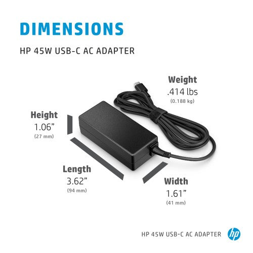 HP 45W USB-C AC Adapter