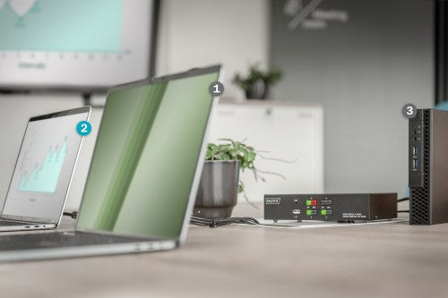 Digitus KVM Switch, 4 Port, Single Display, 4K, HDMI®