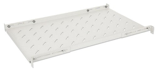 Intellinet 19" Fixed Shelf (adjustable), 1U, 750mm shelf depth, 750 to 950mm adjustable rail depth, Max 20kg, Grey, Lifetime warranty