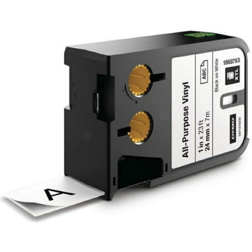 Dymo 1868753 DirectLabel-etikettes Vinyl black on white 24mm x 7m for Dymo Rhino XTL-300/500