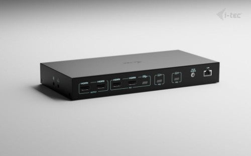 i-tec USB-C KVM Dock PRO for Three Hosts, Dual Video, with 2x Power Delivery, max 92W