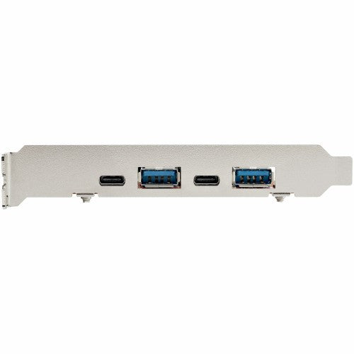 StarTech.com 4-Port USB PCIe Card - 10Gbps USB PCI Express Expansion Card w/ 2 Controllers - 2x USB-C & 2x USB-A ports (USB 3.2/3.1 Gen 2) - USB/USB-C PCI-e Card - Full Profile