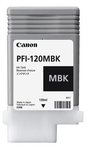 Canon 2884C001/PFI-120MBK Ink cartridge black matt 130ml for Canon IPF GP-200/TM-200/TM-255