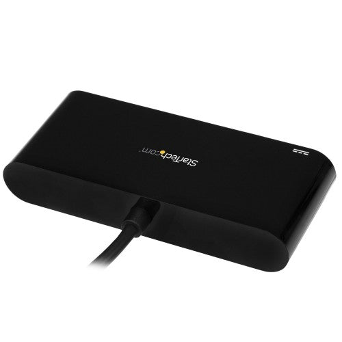 StarTech.com 3 Port USB-C Hub with Gigabit Ethernet & 60W Power Delivery Passthrough Laptop Charging - USB-C to 3x USB-A (USB 3.0 SuperSpeed 5Gbps) - USB 3.1/3.2 Gen 1 Type-C Adapter Hub~3 Port USB-C Hub with Gigabit Ethernet & 60W Power Delivery Passthro