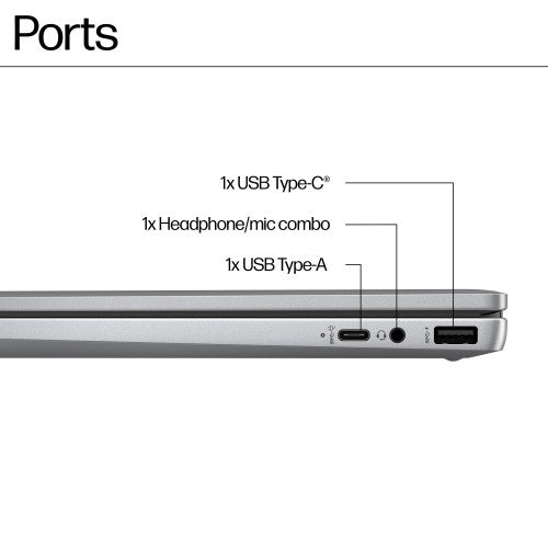 HP Chromebook x360 14b-cd0001na Intel® N N200 35.6 cm (14") Touchscreen Full HD 8 GB LPDDR5-SDRAM 128 GB eUFS Wi-Fi 6 (802.11ax) ChromeOS Silver