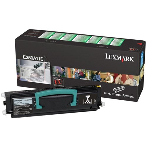 Lexmark E250A11E Toner-kit return program, 3.5K pages/5% for Lexmark E 250/350