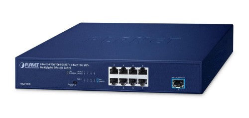 PLANET 8-Port 10/100/1000/2500T + Unmanaged 2.5G Ethernet (100/1000/2500) Blue