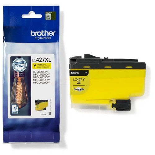 Brother LC-427XLY Ink cartridge yellow high-capacity, 5K pages ISO/IEC 24711 for Brother MFC-J 5955