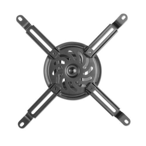 Manhattan Projector Mount, Ceiling, Universal, Tilt, Swivel & Rotate, Height: 15cm, Max 13.5kg, Black, Lifetime Warranty